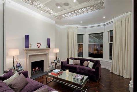 10 Purple Modern Living Room Decorating Ideas Interior Design Ideas
