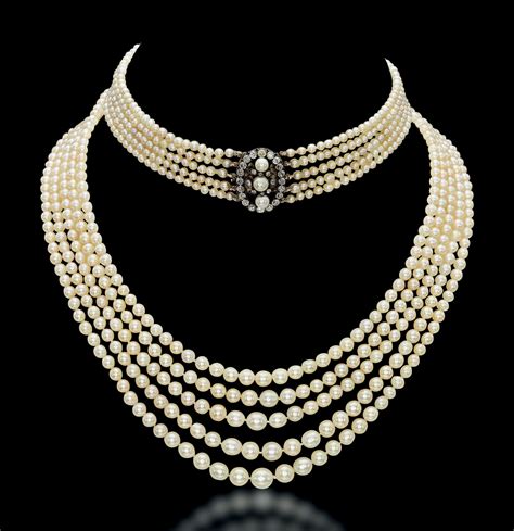 an antique pearl and diamond necklace jewelry necklace christie s pearl and diamond