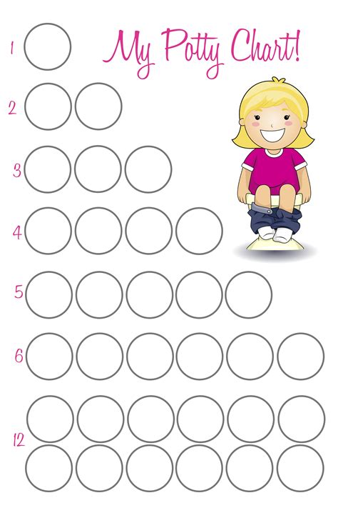 Printable Potty Training Charts Get My New Book Now Potty Train In 3