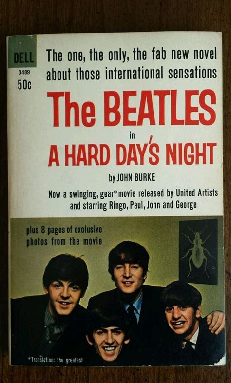 The Beatles A Hard Days Night 1st Dell Printing 1964 Paperback By John