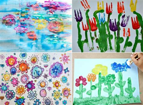 Fingerabdruck bilder stellen malen auf eine neue weise dar. Frühlingsbilder malen mit Kindern - 20 Ideen & Techniken