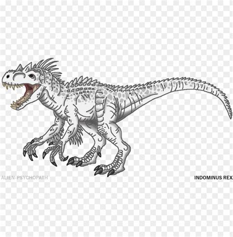 Jurassic Park Indominus Rex Coloring Page Free Printable Coloring Pages
