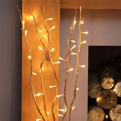 Gold Willow Led Twig Lights
