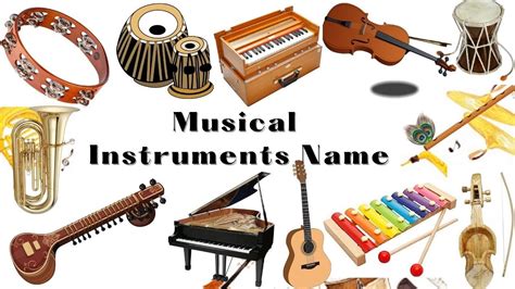 Musical Instruments Name With Picture And Spelling Musical