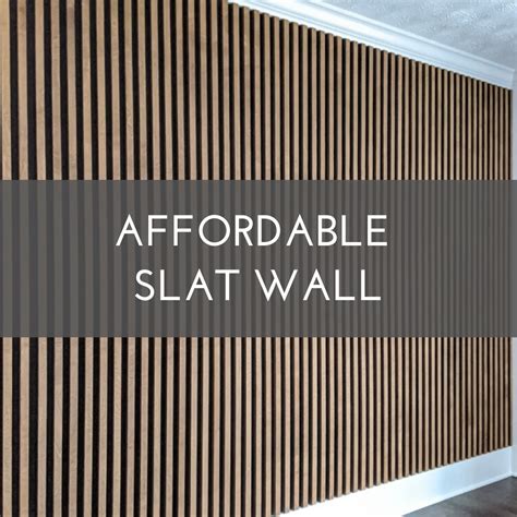 Affordable Slat Wall Modern Wall Paneling Accent Walls In Living