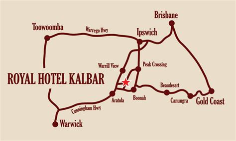 Location And Contact Details — Royal Hotel Kalbar The Kalbar Pub