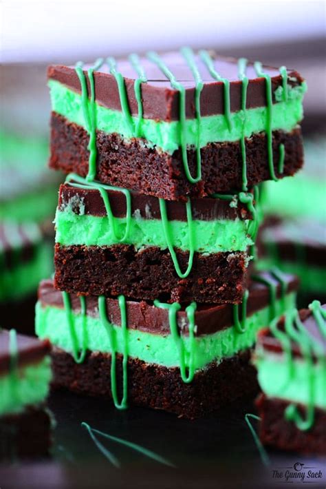 To know if the brownie is baked to perfection, stick in a toothpick and if it comes out clean, then it's ready to be taken out from the oven. Chocolate Mint Brownies Recipe - The Gunny Sack
