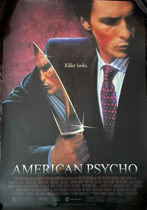 Mentalità Comunità Adiacente American Psycho Japanese Poster