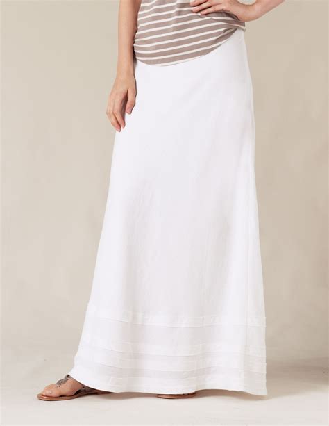 Linen Maxi Skirt With Images White Maxi Skirts