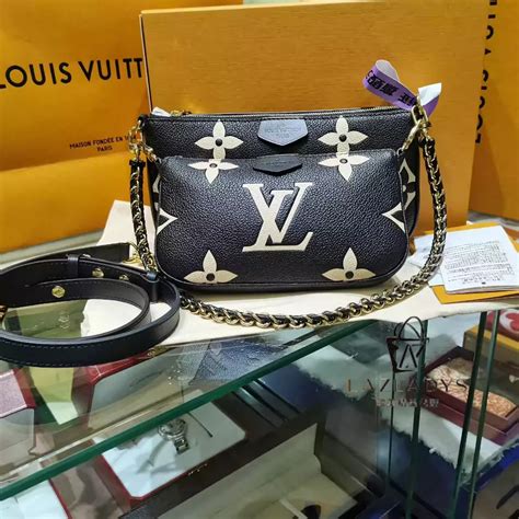 Lazladys Lv 路易威登 Multi Pochette 二合一組合包 鏈條包 單肩包 斜挎包 M45777 女款 蝦皮購物