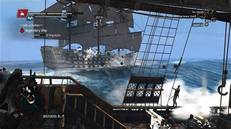 Assassin Creed IV Black Flag Battle With Legendary Ship Fully Upgraded