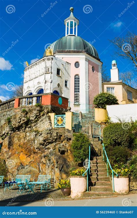 Portmeirion Architecture North Wales Stock Photo Image Of European