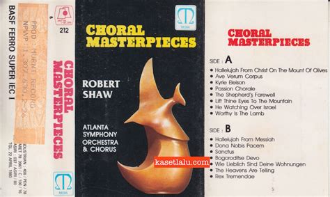 Murni Record 212 Choral Masterpieces Robert Shaw Atlanta Symphony Orchestra And Chorus