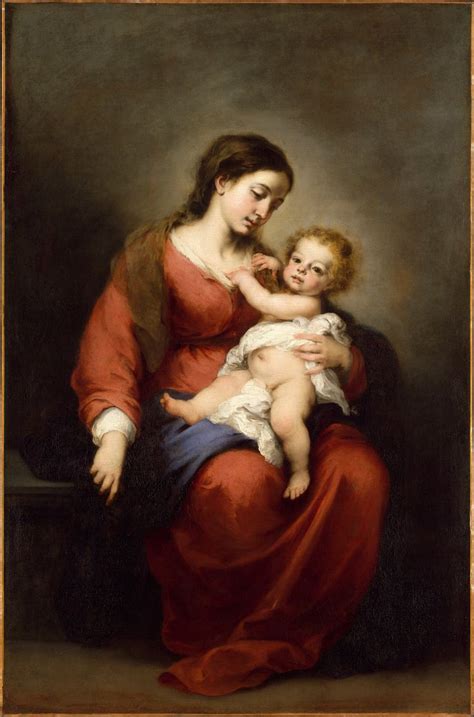 Virgin And Child La Virgen Y El Niño Ca 16701672 Bartolomé
