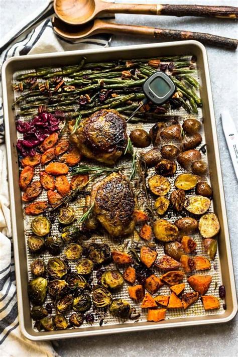 It's a good question because from the amount of ingredients, it looks more like two person dinners i make when. Sheet Pan Thanksgiving Dinner Photo Picture Recipe-1-5