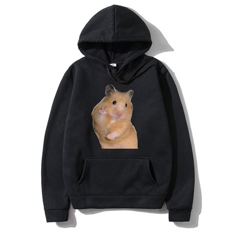 Peace Hamster Meme Hoodies Unisex Funny Sweatshirt Long Sleeves Men