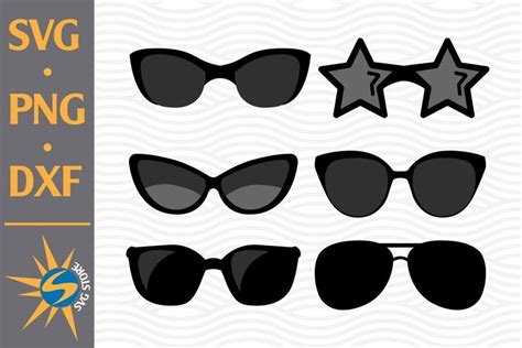 Sunglasses SVG PNG DXF Digital Files Include