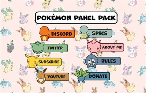 Pokémon Twitch Panels Etsy