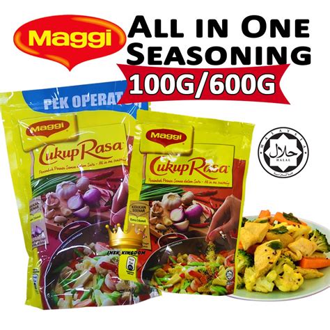 The maggi goreng here has its own stand out point: Maggi Cukup Rasa All in One Seasoning 100G / 600G Perencah ...