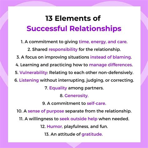 13 Elements Of Successful Relationships Relationship Therapy Relationship Advice Quotes