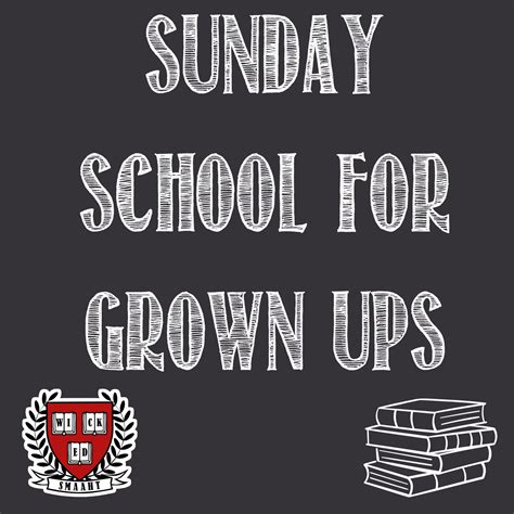 Sunday School for Grown-Ups Coming in January 2024 — New England Chapel