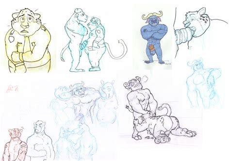 Rule 34 Anthro Bear Benjamin Clawhauser Bovine Cattle Character Request Cheetah Chief Bogo