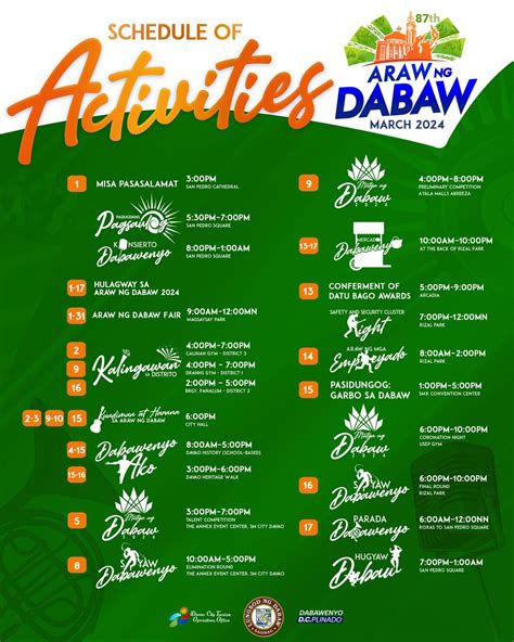 Araw Ng Dabaw 2024 The 87th Anniversary Of Davao Citys Founding