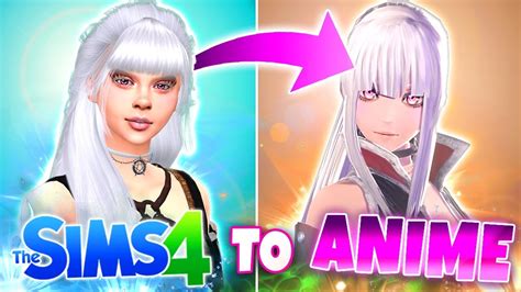 I Turned My Sims Into Anime Characters 🤯 Youtube