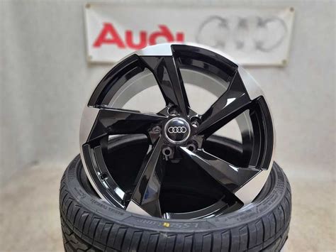 4x Brand New Audi A6 C7 C8 Rotor Style Alloy Wheels 18″ Gloss Black
