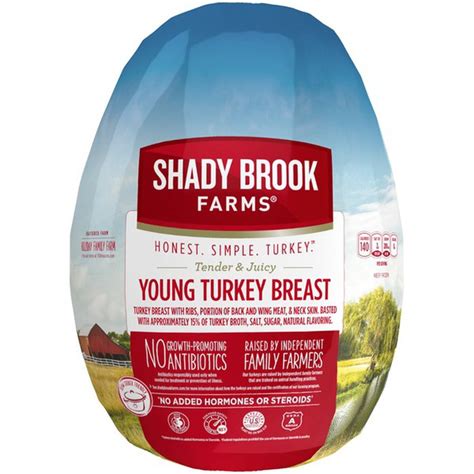 Shady Brook Farms Frozen 15 Basted Bone In Turkey Breast Per Lb