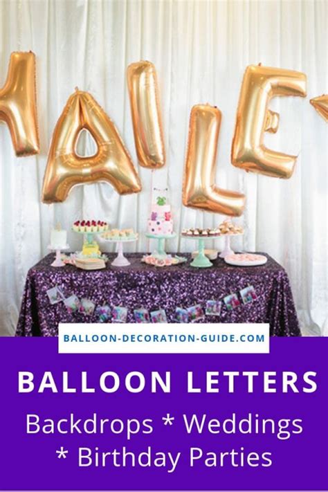 Table Decoration With Golden Mylar Balloon Letters Balloon Letters Diy