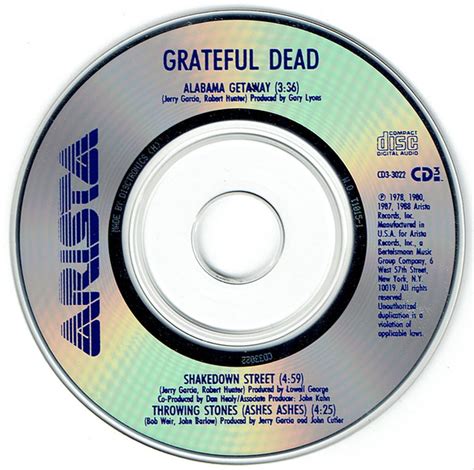 Grateful Dead Alabama Getaway 1988 Cd3 Cd Discogs