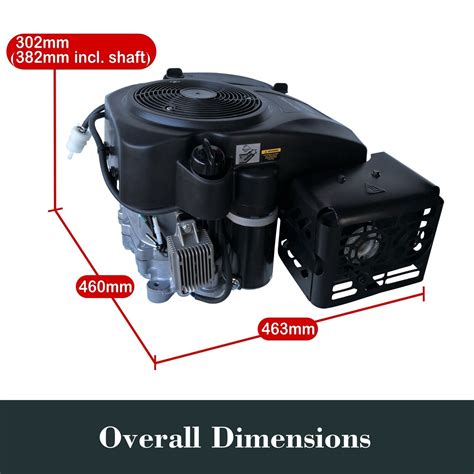 16hp Vertical Shaft Petrol Engine For Ride On Mowers 4 Stroke Ohv