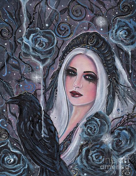 Morrigan Goddess Painting By Renee Lavoie Pixels