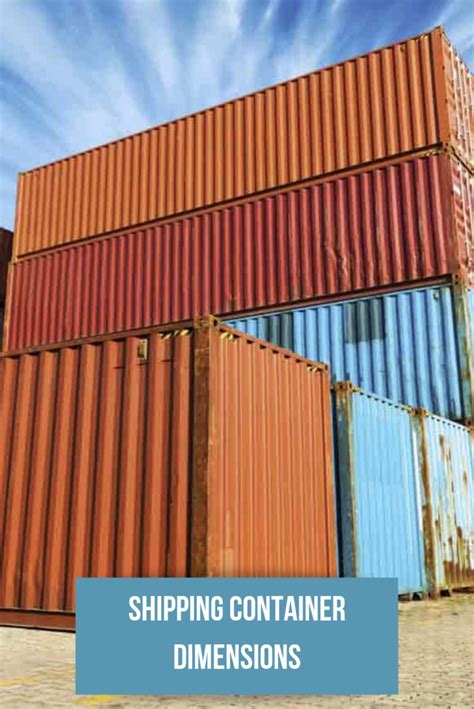 Shipping Container Dimensions | Shipping container dimensions, Shipping container sizes 