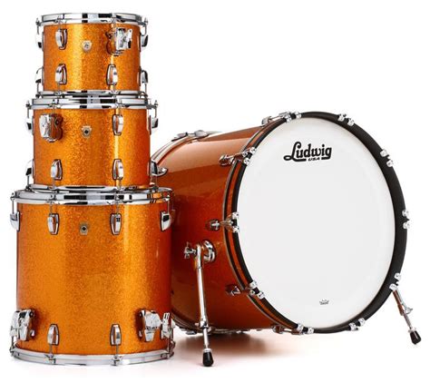 Ludwig Classic Maple 4 Piece Shell Pack Gold Sparkle