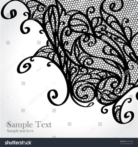 Black Lace Vector Design 60040085 Shutterstock