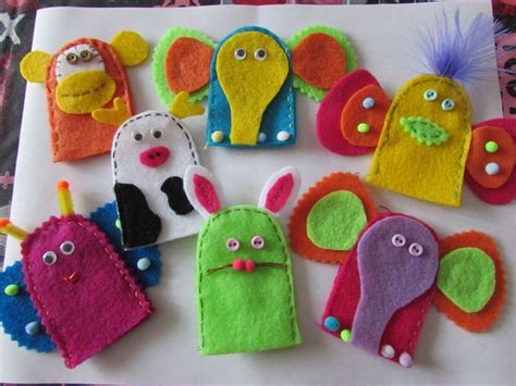 Finger Puppets Made For Craft Hope Organization Libros Sensoriales