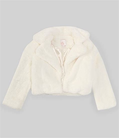 Gb Little Girls 2t 6x Short Faux Fur Jacket Dillards