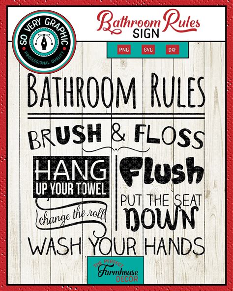 Printable Bathroom Etiquette Signs