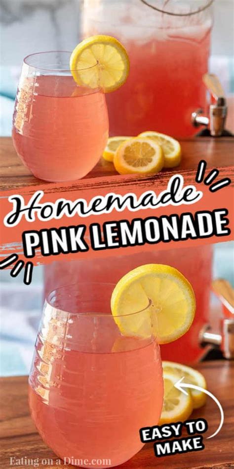 Pink Lemonade Recipe How To Make Pink Lemonade