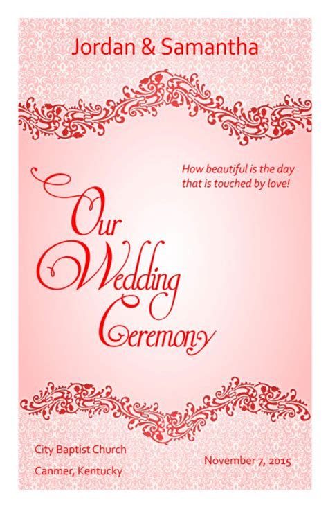 Halo teman, dipostingan ini kami akan memberikan informasi keren seputar ppt template background ppt klasik modern. Wedding Program Cover Template 4F