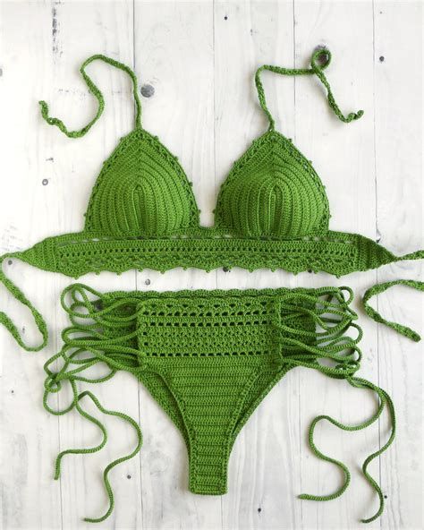 Crochet Bikini Swimwear Set Crochet Brazilian Bikini Crochet Etsy
