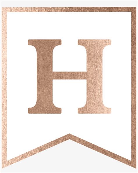 Rose Gold Banner Template Free Printable Plywood Transparent Png