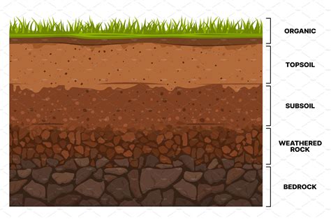 Soil Layer Infographic Earth Subsoil By Vector Tradition Sm On Dribbble