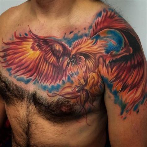 Details 72 Phoenix Chest Tattoos Super Hot Vn