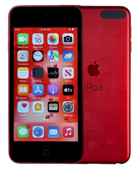 Refurbished Apple Ipod Touch 7th Generation A2178 Product Red And Black