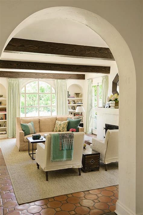 This depends on several factors, including the size of the room in question and the look you're after. Hex Terracotta Tile Floor - Mediterranean - living room ...
