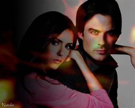 Elena And Damon The Vampire Diaries Wallpaper 17421706 Fanpop