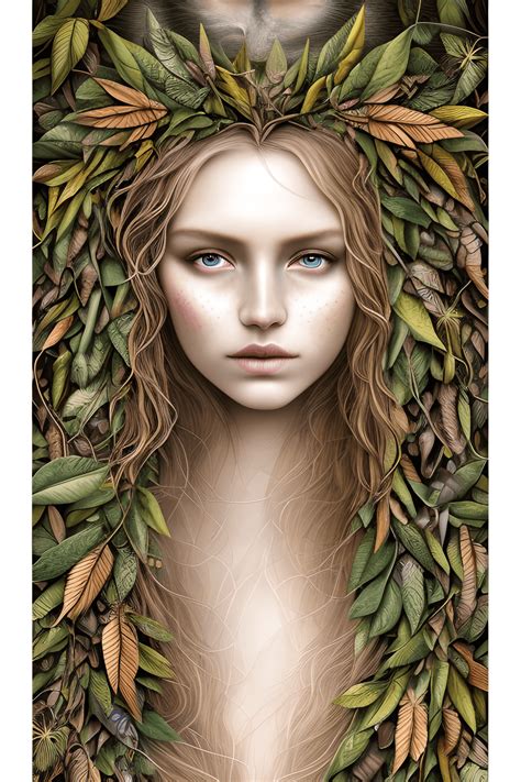Forest Woman Head And Shoulders Graphic · Creative Fabrica